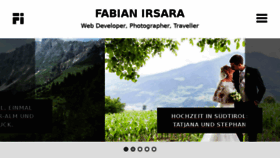 What Fabianirsara.com website looked like in 2015 (8 years ago)