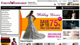 What Foreverweddingshop.com website looked like in 2015 (8 years ago)