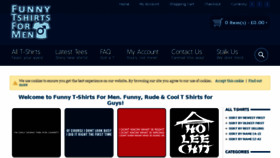 What Funnytshirtsformen.com website looked like in 2015 (8 years ago)