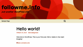What Followme.info website looked like in 2015 (8 years ago)