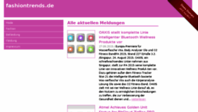 What Fashiontrends.de website looked like in 2015 (8 years ago)