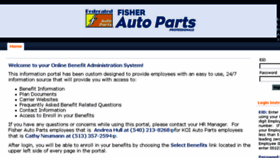 What Fisherbenefits.com website looked like in 2015 (8 years ago)