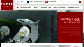 What Fortekivitalot.fi website looked like in 2015 (8 years ago)