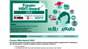 What Frauen-mint-award.de website looked like in 2015 (8 years ago)