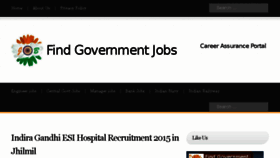 What Findgovtjobs.in website looked like in 2015 (8 years ago)