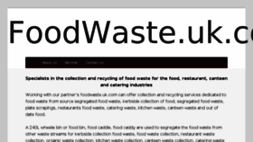 What Foodwaste.uk.com website looked like in 2015 (8 years ago)