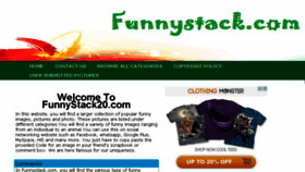 What Funnystack.com website looked like in 2015 (8 years ago)