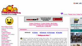 What Freesmileys.org website looked like in 2015 (9 years ago)