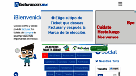 What Facturaticket.mx website looked like in 2015 (8 years ago)