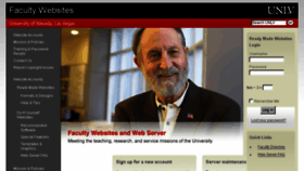 What Faculty.unlv.edu website looked like in 2015 (8 years ago)