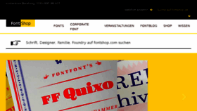 What Fontshop.de website looked like in 2015 (8 years ago)