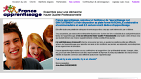 What Franceapprentissage.fr website looked like in 2015 (8 years ago)