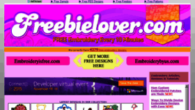What Freebielover.com website looked like in 2015 (8 years ago)