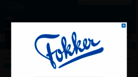 What Fokker.com website looked like in 2015 (8 years ago)