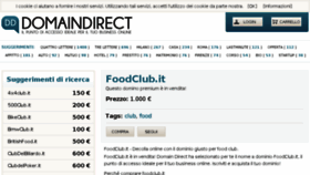 What Foodclub.it website looked like in 2015 (8 years ago)