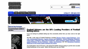 What Footballadvisers.com website looked like in 2015 (8 years ago)