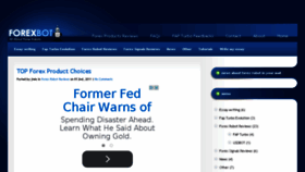 What Forexrobottrading.com website looked like in 2015 (8 years ago)