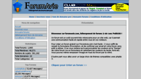 What Forumavie.com website looked like in 2015 (8 years ago)
