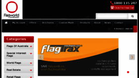 What Flagworld.com.au website looked like in 2015 (8 years ago)