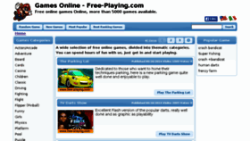 What Free-playing.com website looked like in 2015 (8 years ago)