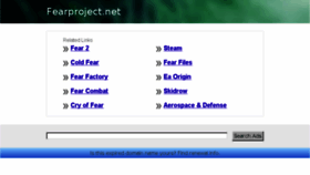 What Fearproject.net website looked like in 2015 (8 years ago)
