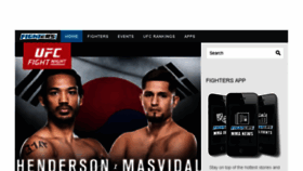 What Fighters.com website looked like in 2015 (8 years ago)