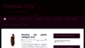 What Femeiachic.ro website looked like in 2015 (8 years ago)