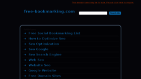 What Free-bookmarking.com website looked like in 2015 (8 years ago)