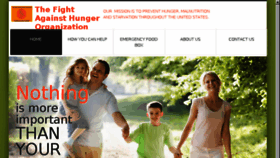What Fightagainsthunger.org website looked like in 2015 (8 years ago)