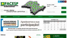 What Facesp.com.br website looked like in 2015 (8 years ago)