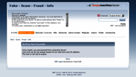 What Fake-scam.info website looked like in 2015 (8 years ago)