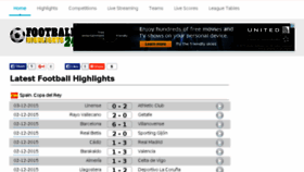 What Footballhighlights24.com website looked like in 2015 (8 years ago)