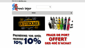 What Frenchvapor.fr website looked like in 2015 (8 years ago)
