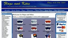 What Flagsandkites.com website looked like in 2015 (8 years ago)