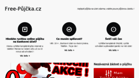 What Free-pujcka.cz website looked like in 2015 (8 years ago)