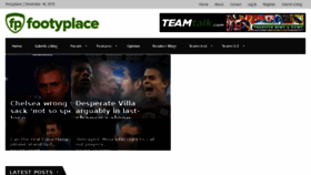 What Footyplace.com website looked like in 2015 (8 years ago)