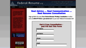 What Federal-resume.org website looked like in 2015 (8 years ago)