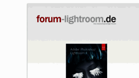 What Forum-lightroom.de website looked like in 2015 (8 years ago)