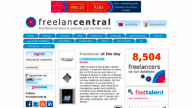 What Freelancentral.co.za website looked like in 2015 (8 years ago)