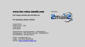 What Fax-voice.2mail2.com website looked like in 2015 (8 years ago)