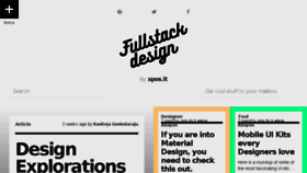 What Fullstack.design website looked like in 2015 (8 years ago)