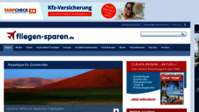 What Fliegenundsparen.de website looked like in 2016 (8 years ago)