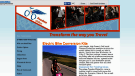 What Freedomebikes.com website looked like in 2016 (8 years ago)