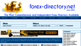 What Forex-directory.net website looked like in 2016 (8 years ago)