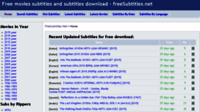 What Freesubtitles.net website looked like in 2016 (8 years ago)