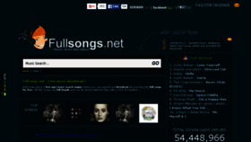 What Fullsongs.net website looked like in 2016 (8 years ago)