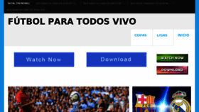 What Futbolvivo.net website looked like in 2016 (8 years ago)