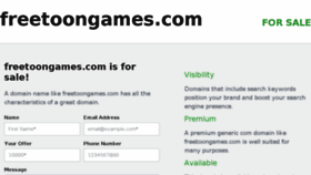 What Freetoongames.com website looked like in 2016 (8 years ago)