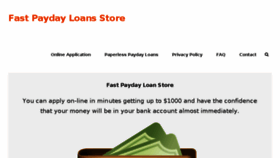 What Fastpaydayloanstore.com website looked like in 2016 (8 years ago)