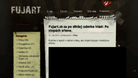 What Fujart.sk website looked like in 2016 (8 years ago)